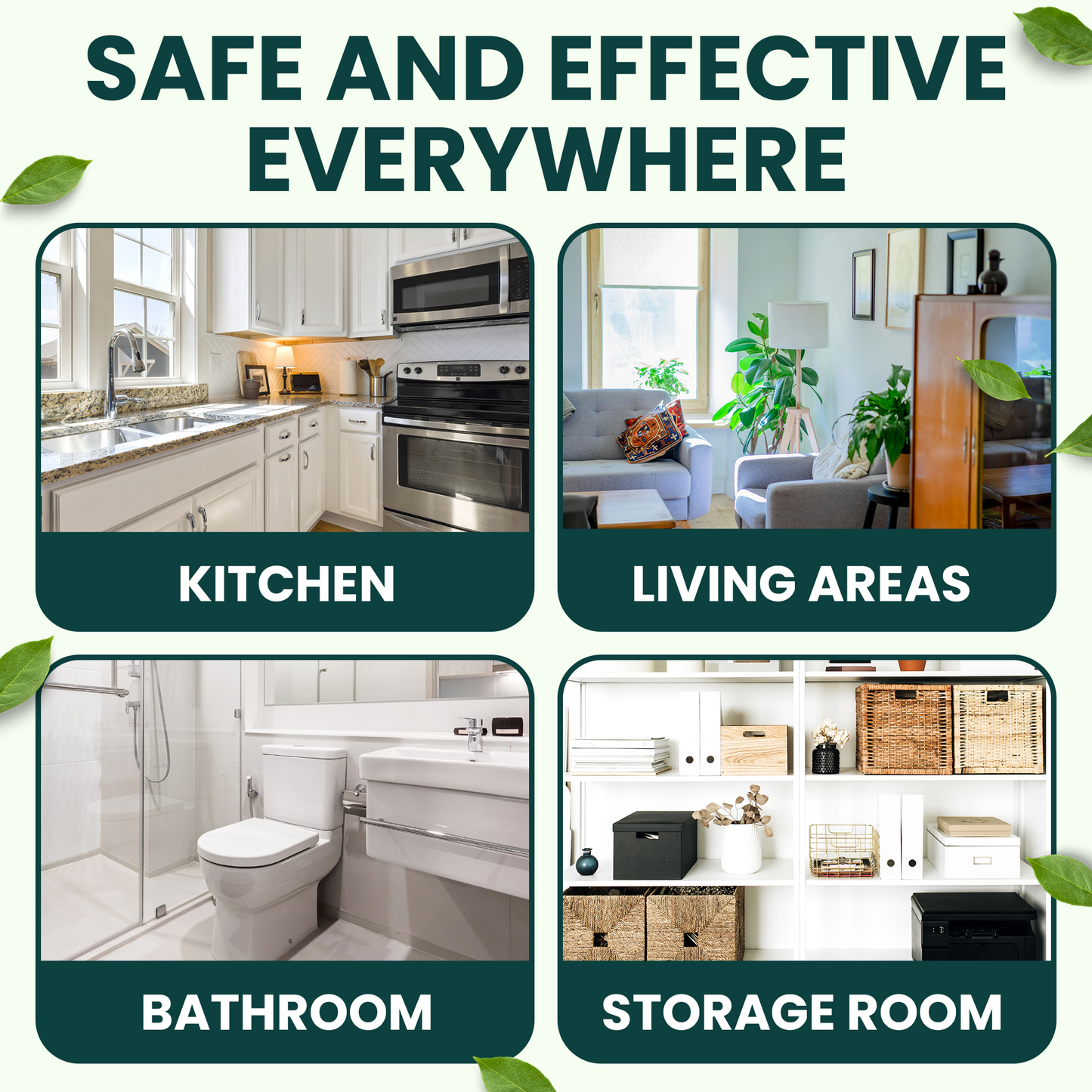 Nrich Herbal Cockroach Repellent Spray | Safe Cockroach Spray for Kitchen & Home | Long-Lasting Herbal Protection